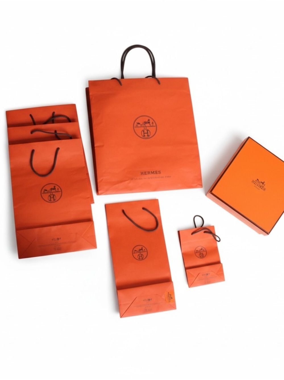 Hermès Orange Gift Bags & Box